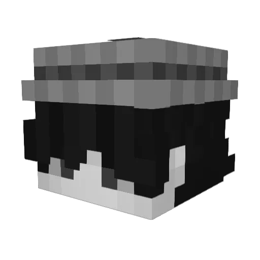 Rxleen Minecraft avatar head, 3D render
