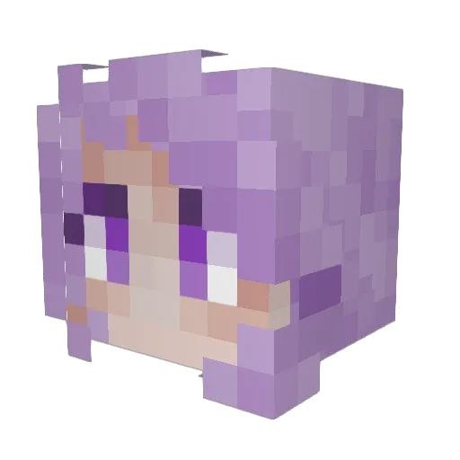 RxnJoker Minecraft avatar head, 3D render