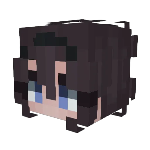 Rxndy22 Minecraft avatar head, 3D render