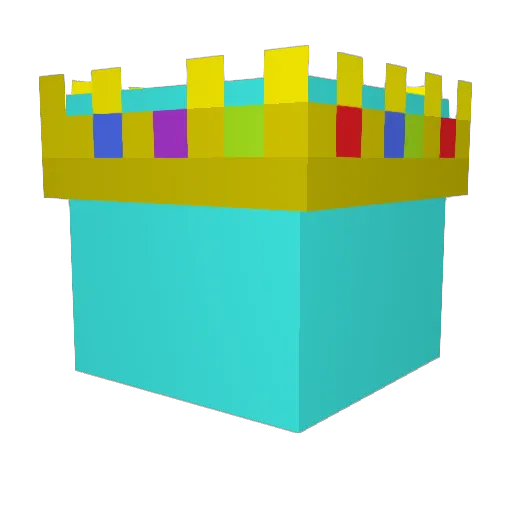 Rxri Minecraft avatar head, 3D render