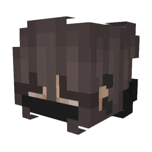 RxseGHG Minecraft avatar head, 3D render