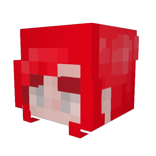 RxseHxney Minecraft avatar head, 3D render