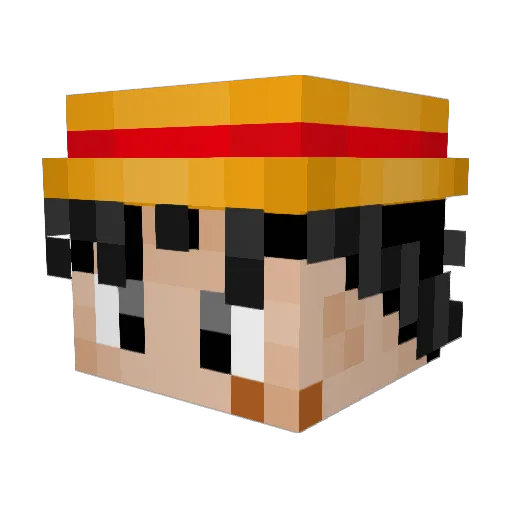 Rxsrv Minecraft avatar head, 3D render