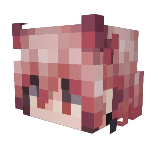 Rxtr Minecraft avatar head, 3D render