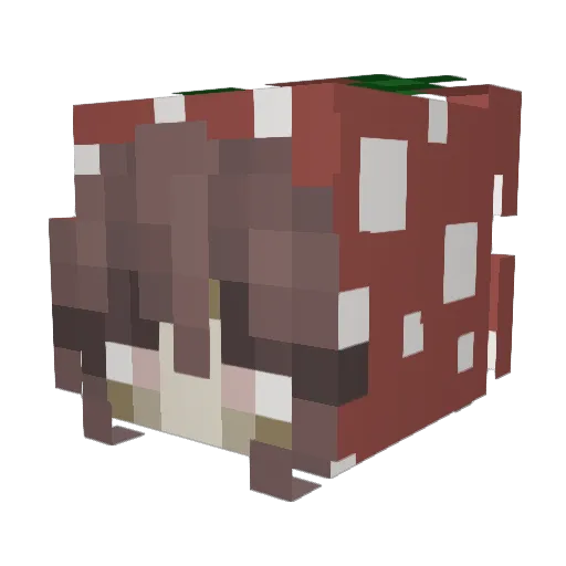 RxttenCxrpse Minecraft avatar head, 3D render