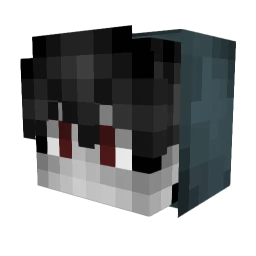Rxuk Minecraft avatar head, 3D render