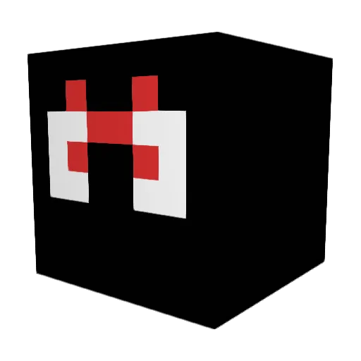 Rxuvo Minecraft avatar head, 3D render