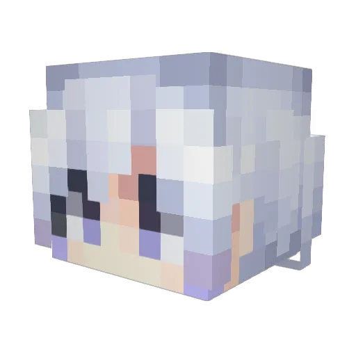 Rxxxmf Minecraft avatar head, 3D render