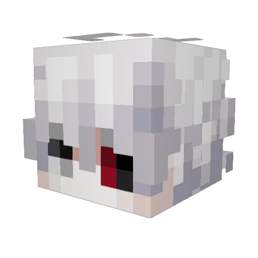 RxyanE Minecraft avatar head, 3D render