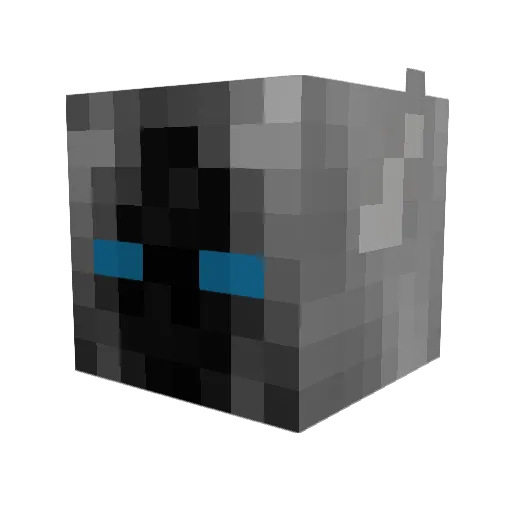 Rxyk Minecraft avatar head, 3D render