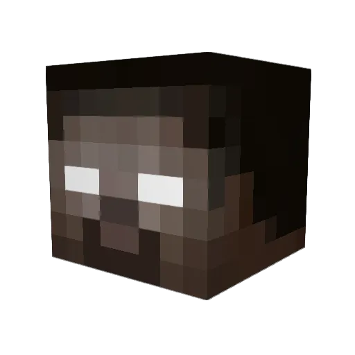 Ry09man Minecraft avatar head, 3D render