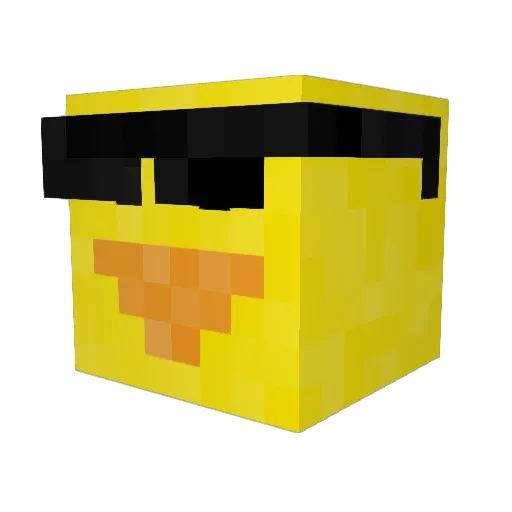 Ry23 Minecraft avatar head, 3D render