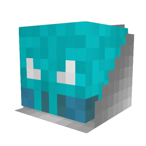 Ry3Gaming Minecraft avatar head, 3D render