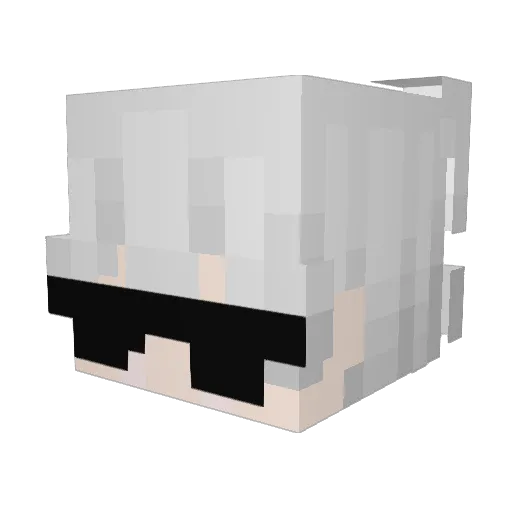 RyBartek Minecraft avatar head, 3D render