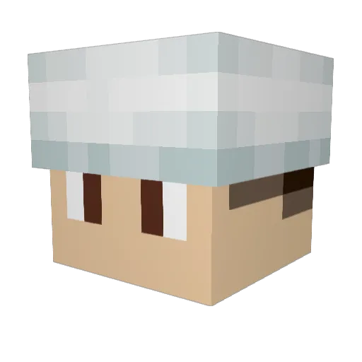 RyBeat Minecraft avatar head, 3D render