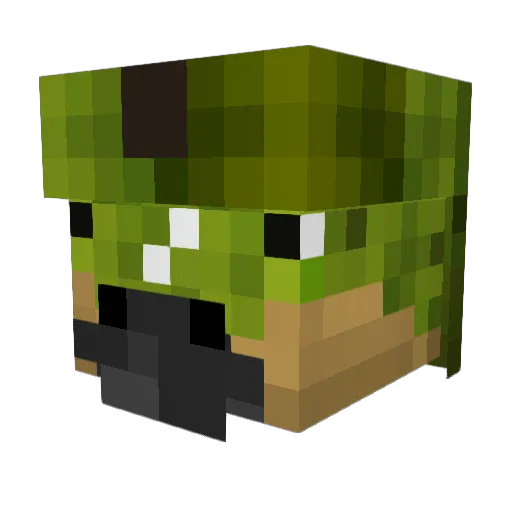 RyBreadl Minecraft avatar head, 3D render