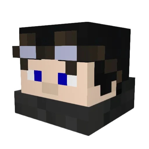 RyFry03 Minecraft avatar head, 3D render