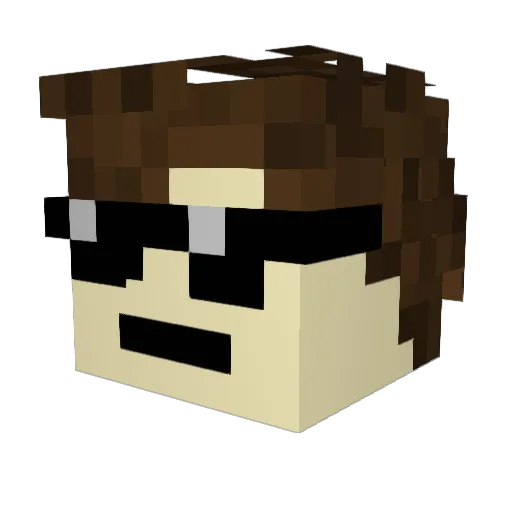 RyHar07 Minecraft avatar head, 3D render