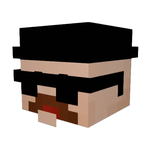 RyKBS Minecraft avatar head, 3D render