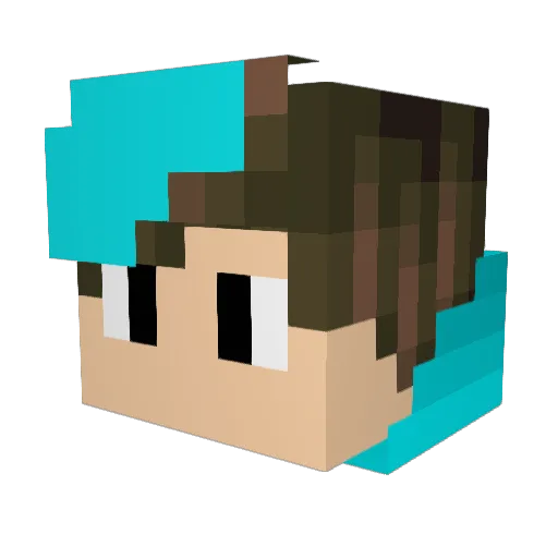 RyKnight Minecraft avatar head, 3D render