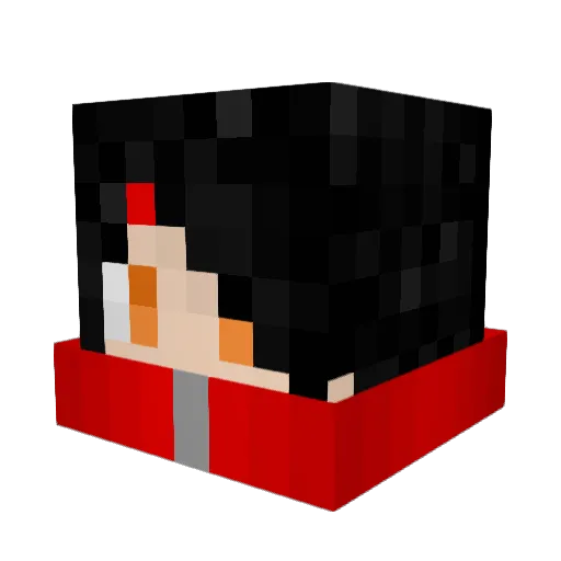 RyMei Minecraft avatar head, 3D render