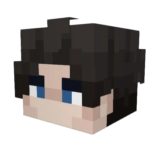 RyZine Minecraft avatar head, 3D render