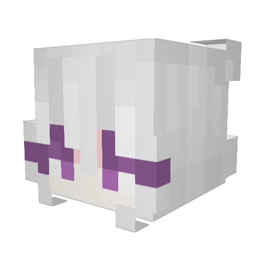 RyZoW Minecraft avatar head, 3D render