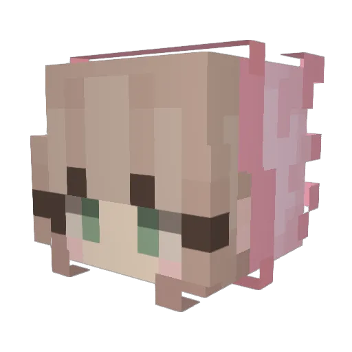 Ry_RyTheShort Minecraft avatar head, 3D render