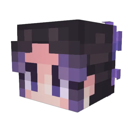 Ry_RyXD Minecraft avatar head, 3D render