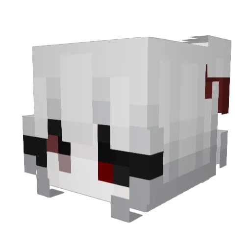 Rya_Kamishiro Minecraft avatar head, 3D render