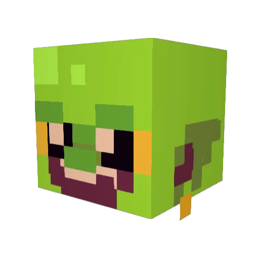 RyalG Minecraft avatar head, 3D render