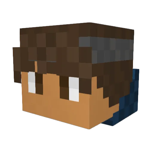 Ryan1019 Minecraft avatar head, 3D render