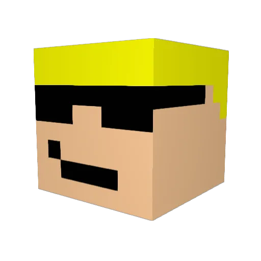 Ryan4 Minecraft avatar head, 3D render