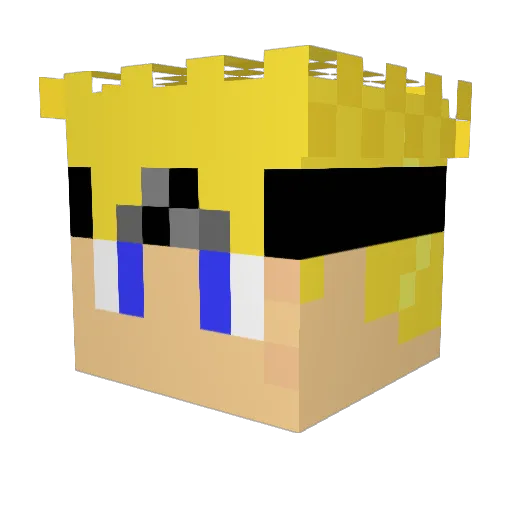 Ryan5100 Minecraft avatar head, 3D render