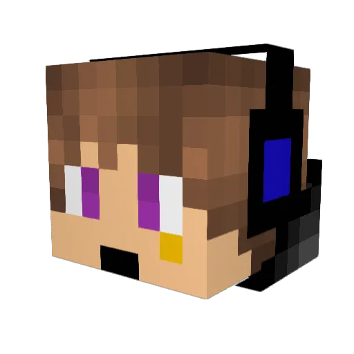Ryan58 Minecraft avatar head, 3D render