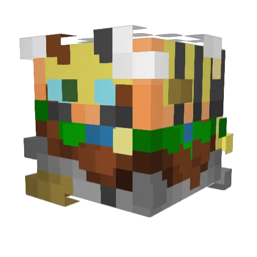 RyanAMTheKing Minecraft avatar head, 3D render