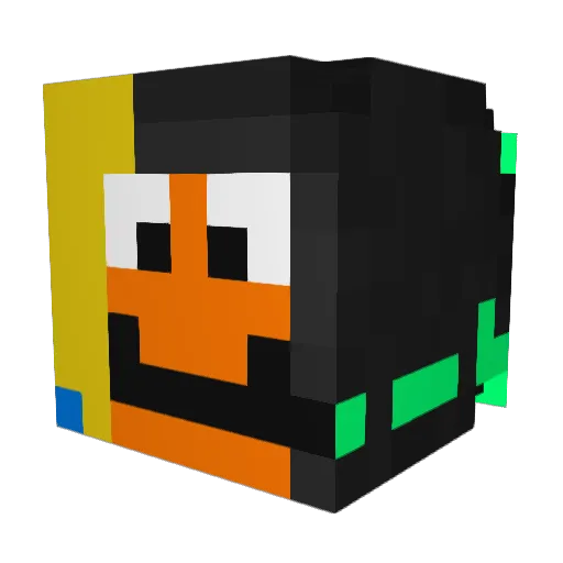 RyanAndJustin8 Minecraft avatar head, 3D render