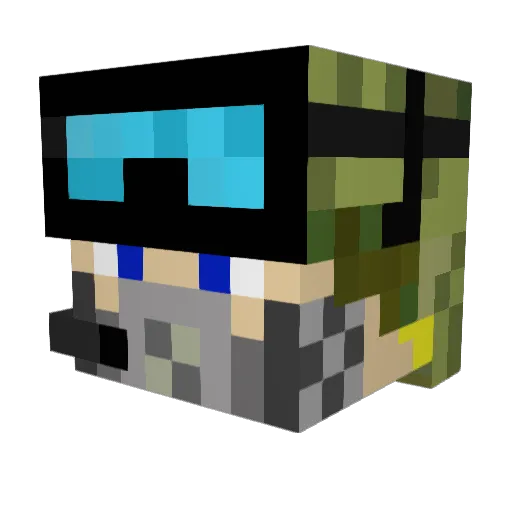 RyanB1010 Minecraft avatar head, 3D render