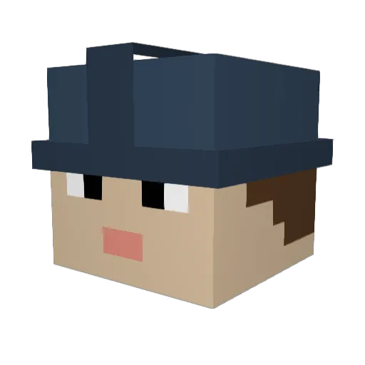 RyanBoyce Minecraft avatar head, 3D render
