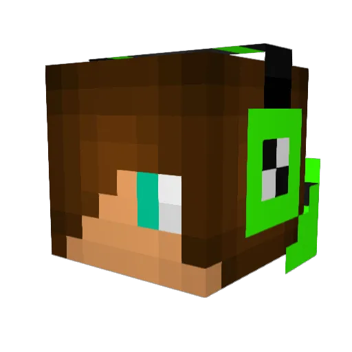 RyanBplayz Minecraft avatar head, 3D render