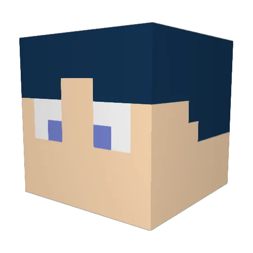 RyanBryanV1 Minecraft avatar head, 3D render