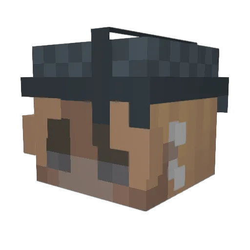 RyanBumcrot Minecraft avatar head, 3D render