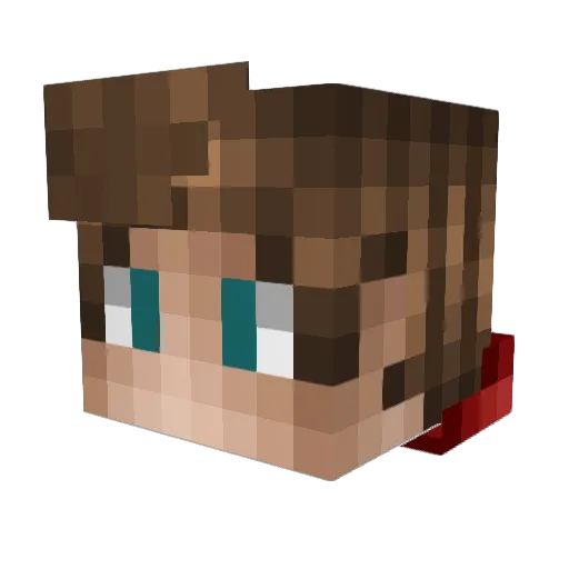 RyanCalzone Minecraft avatar head, 3D render
