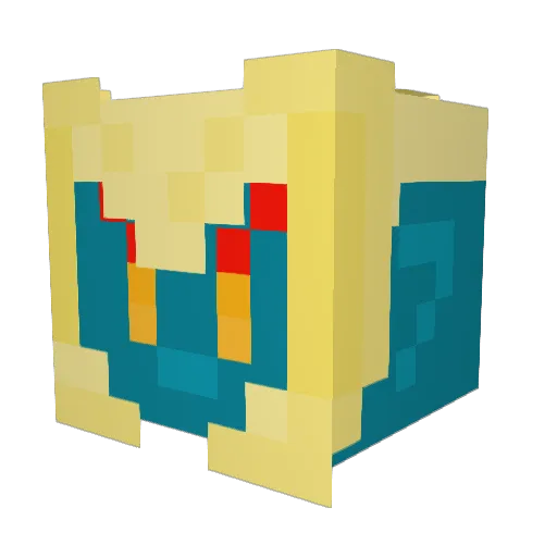 RyanD14 Minecraft avatar head, 3D render