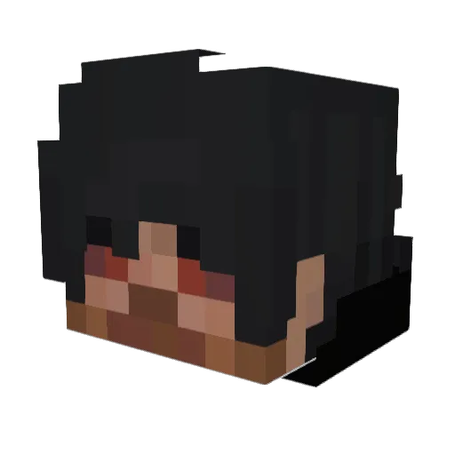 RyanDune Minecraft avatar head, 3D render