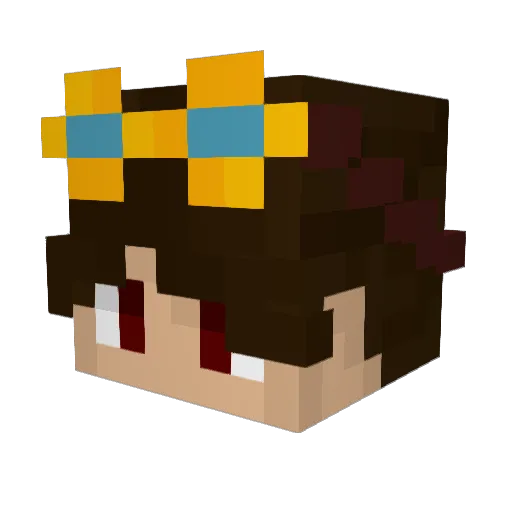 RyanE7890 Minecraft avatar head, 3D render