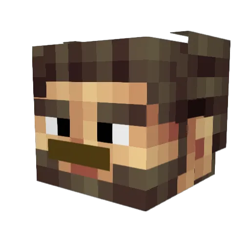 RyanGiant Minecraft avatar head, 3D render