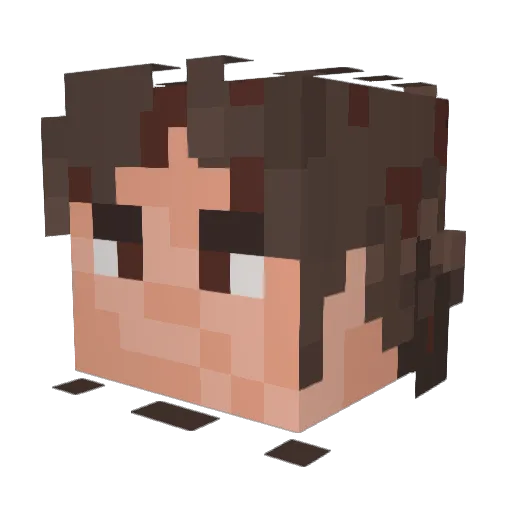 RyanGosling2008 Minecraft avatar head, 3D render