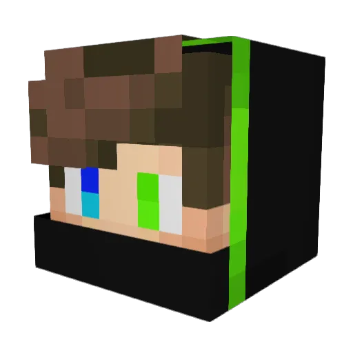 RyanHiro Minecraft avatar head, 3D render
