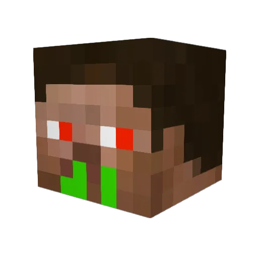 RyanHyde Minecraft avatar head, 3D render